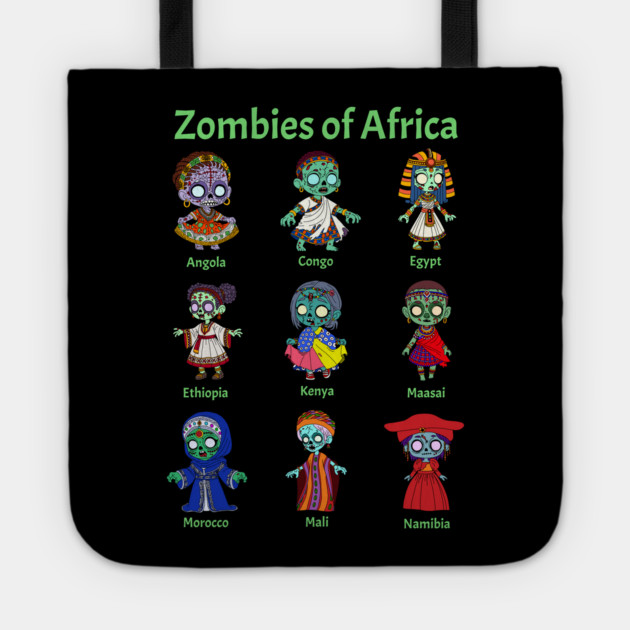 Zombies of Africa Tote by H. R. Sinclair