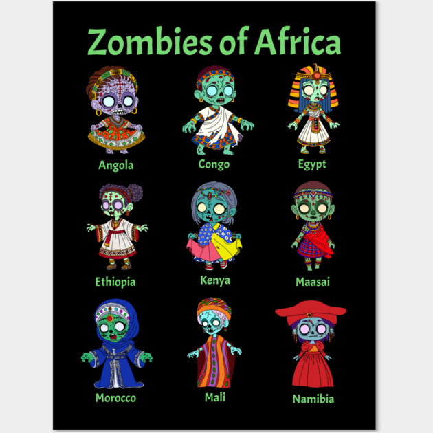 Zombies of Africa Wall Art by H. R. Sinclair