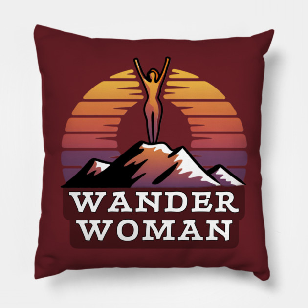 Wander Woman Pillow by Pete the Cat Guy