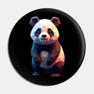 3D Kawaii Panda Pin