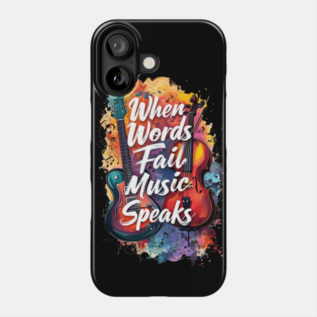Chromatic Harmony: Guitar & Cello Fusion Phone Case by Steve