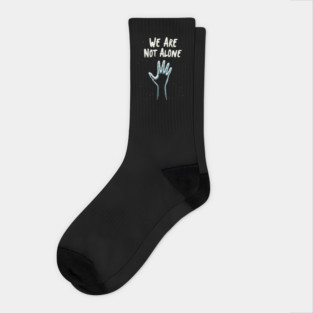We Are Not Alone Design Socks