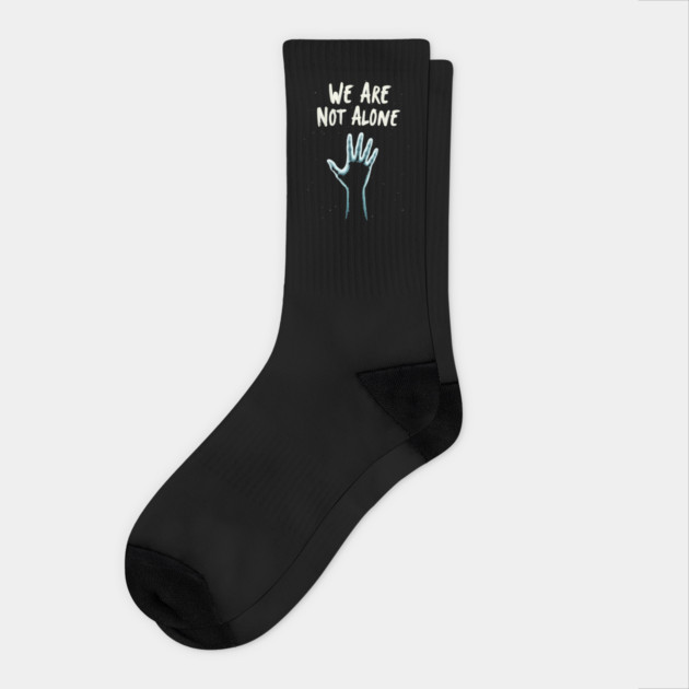 We Are Not Alone Design Socks by Urbanprint