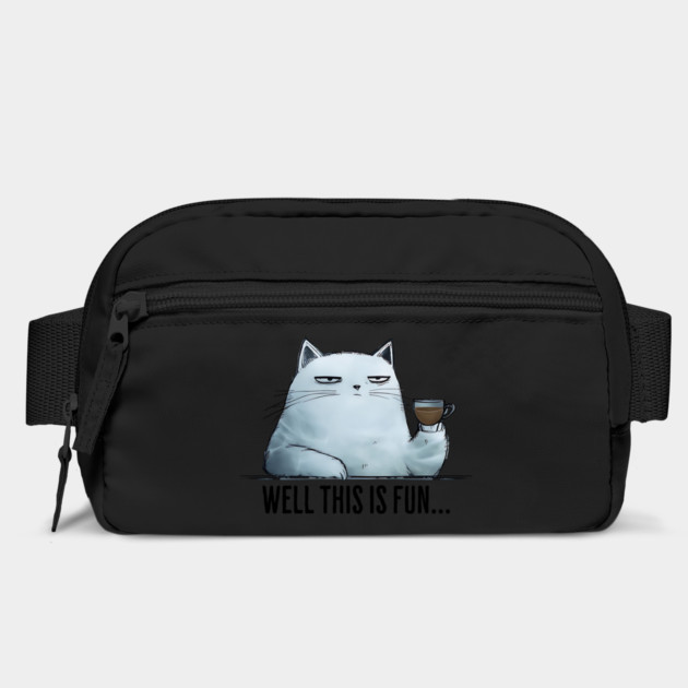 Well this is fun... snarky sarcastic cat having coffee by Luxinda