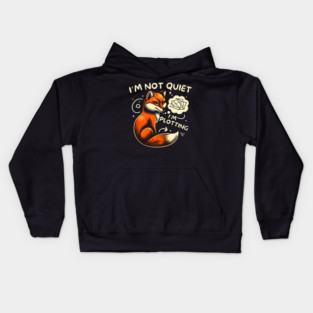 Plotting Fox - Funny & Clever Kids Hoodie