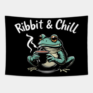 Ribbit & Chill Frog Comfort Tapestry