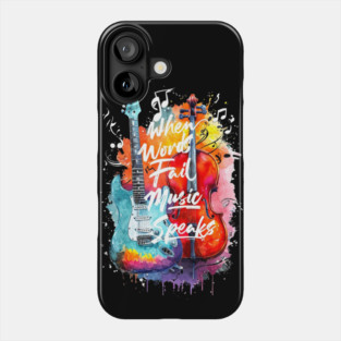 Chromatic Harmony: Guitar & Cello Fusion Phone Case