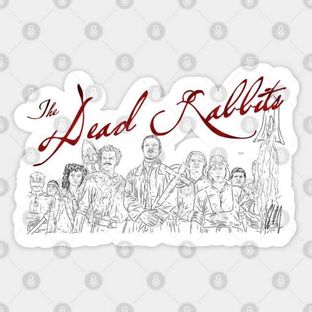 Gangs of New York: The Dead Rabbits [Outline] Sticker by 51Deesigns