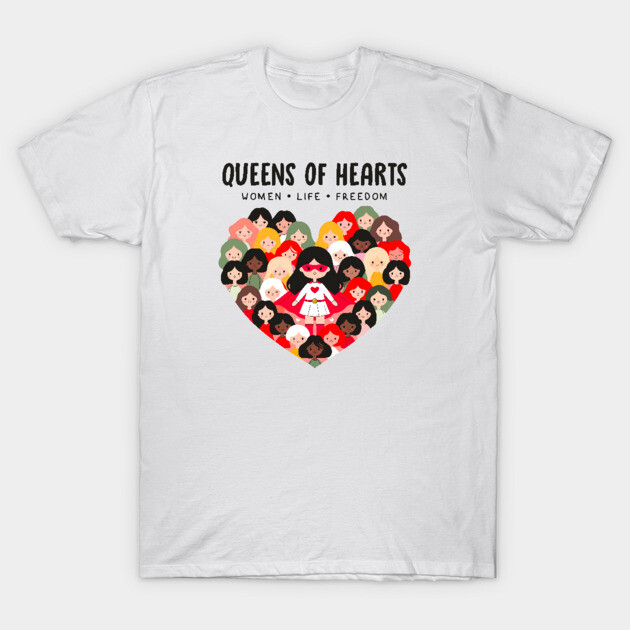 QUEENS OF HEARTS T-Shirt by Fabrik