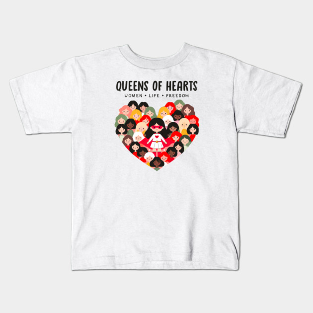 QUEENS OF HEARTS Kids T-Shirt by Fabrik
