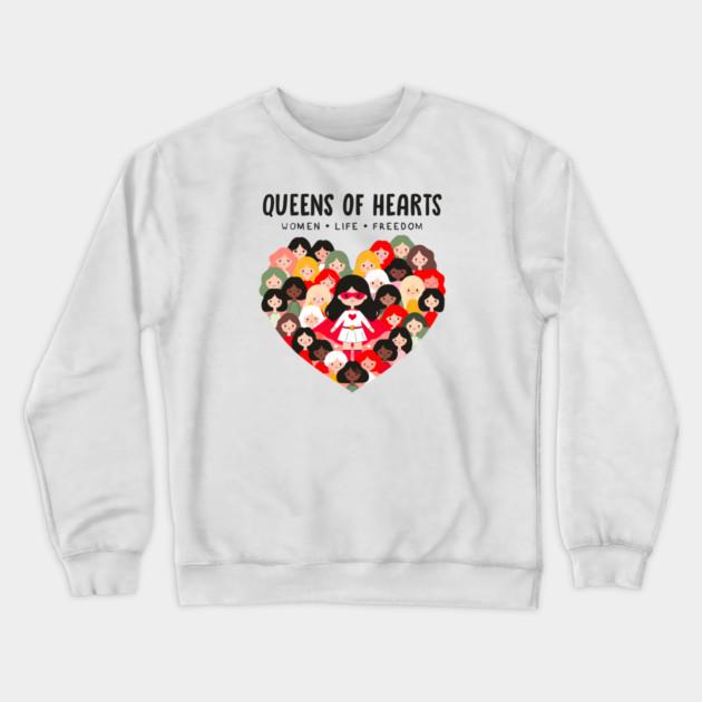 QUEENS OF HEARTS Crewneck Sweatshirt by Fabrik