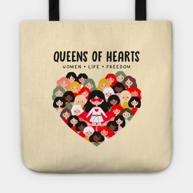 QUEENS OF HEARTS Tote by Fabrik