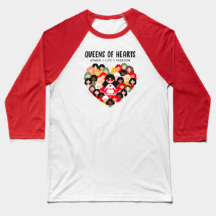 QUEENS OF HEARTS Baseball T-Shirt