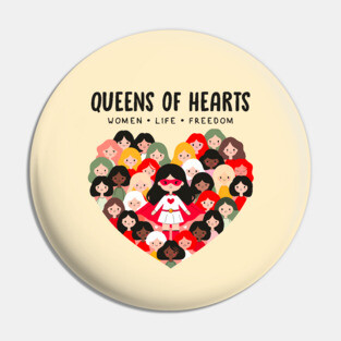 QUEENS OF HEARTS Pin