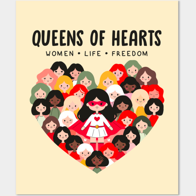QUEENS OF HEARTS Wall Art by Fabrik