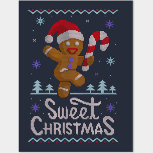 Sweet Christmas Ugly Sweater Posters and Art
