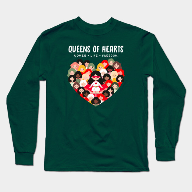 QUEENS OF HEARTS Long Sleeve T-Shirt by Fabrik