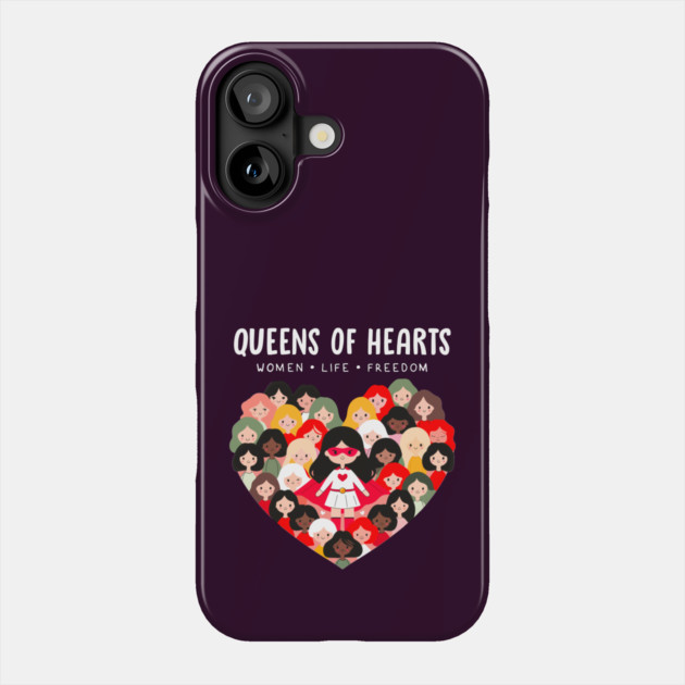 QUEENS OF HEARTS Phone Case by Fabrik