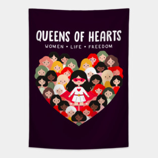 QUEENS OF HEARTS Tapestry
