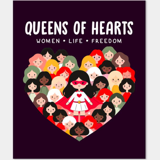 QUEENS OF HEARTS Wall Art by Fabrik