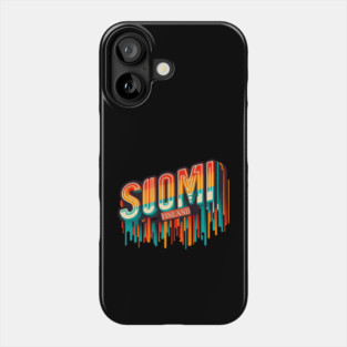 Suomi Retro Vibes: A Bold Twist on Classic Finnish Design Phone Case