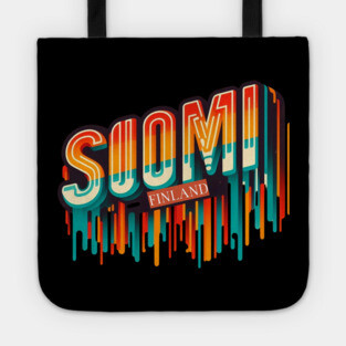 Suomi Retro Vibes: A Bold Twist on Classic Finnish Design Tote