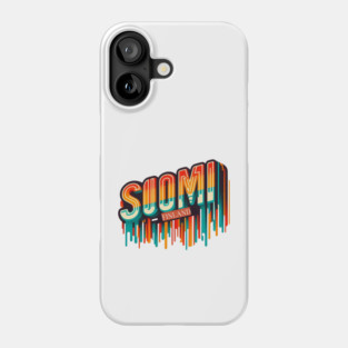 Suomi Retro Vibes: A Bold Twist on Classic Finnish Design Phone Case