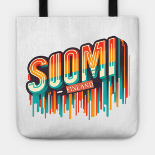 Suomi Retro Vibes: A Bold Twist on Classic Finnish Design Tote