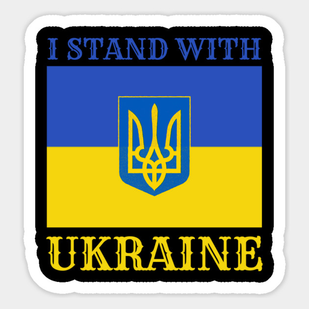I Stand With Ukraine Magnet by Creatifly Graphic Tees