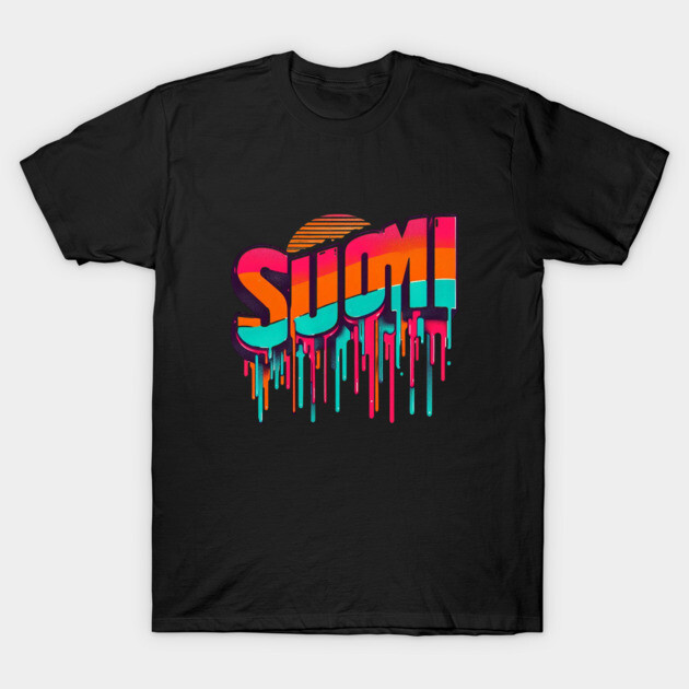 Suomi Retro Vibes: A Bold Twist on Classic Finnish Design T-Shirt by Ben's Store 1