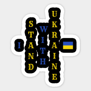 I Stand With Ukraine Sticker