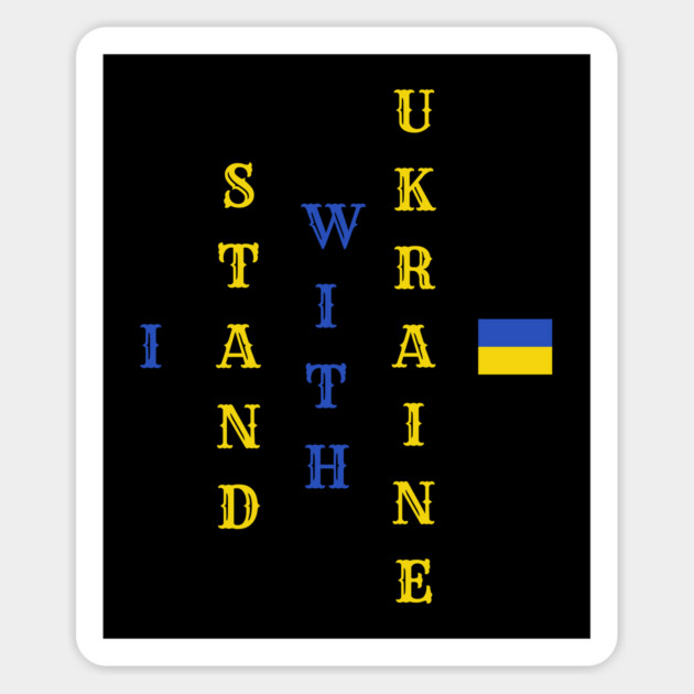 I Stand With Ukraine Magnet by Creatifly Graphic Tees