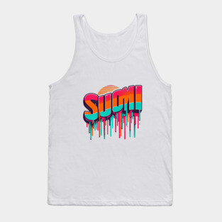 Suomi Retro Vibes: A Bold Twist on Classic Finnish Design Tank Top