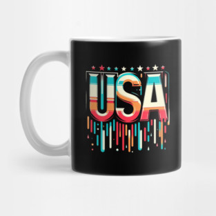 USA Retro Revival: A Bold Tribute to American Style Mug