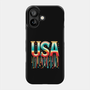 Vintage USA: A Retro Tribute to American Spirit Phone Case
