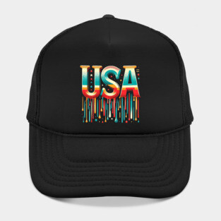 Vintage USA: A Retro Tribute to American Spirit Hat