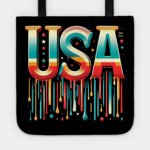 Vintage USA: A Retro Tribute to American Spirit Tote by Ben's Store 1