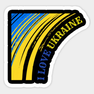 I Love Ukraine - Support Ukraine Sticker