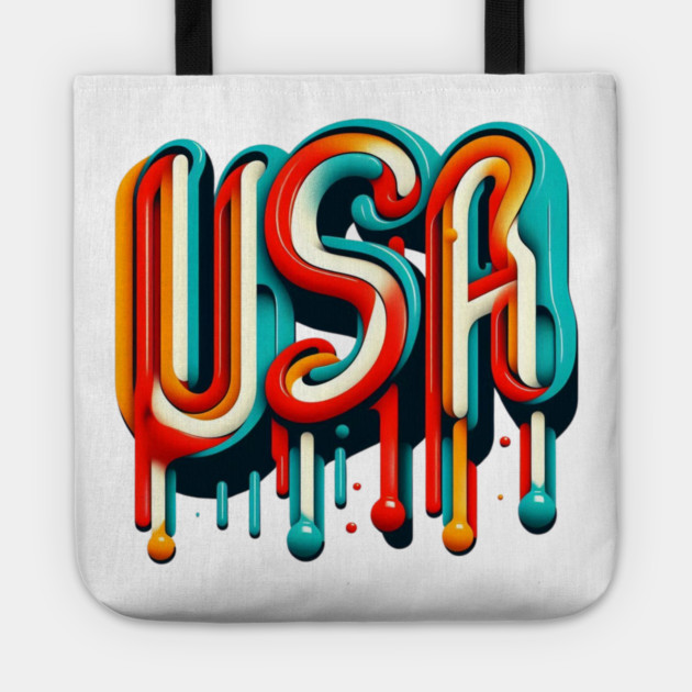 Vintage USA: A Retro Tribute to American Spirit Tote by Ben's Store 1