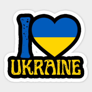 I Love Ukraine Sticker