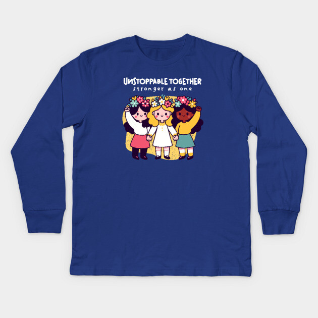 UNSTOPPABLE TOGETHER Kids Long Sleeve T-Shirt by Fabrik