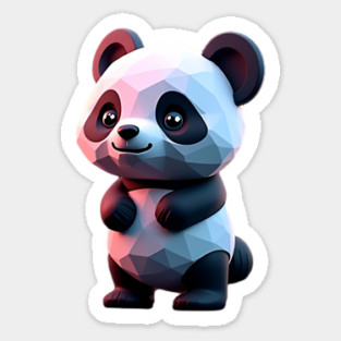 Kawaii Baby Panda 3D Magnet