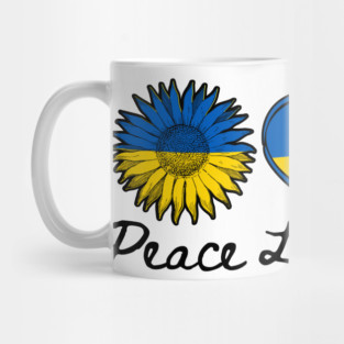Peace Love Ukraine Mug