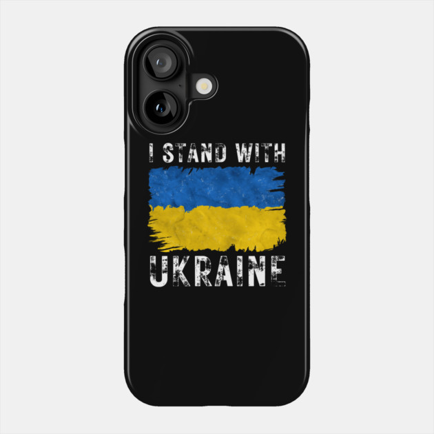 I Stand With Ukraine Phone Case by Creatifly Graphic Tees
