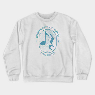 Between Notes & Silences. Light Grunge Crewneck Sweatshirt