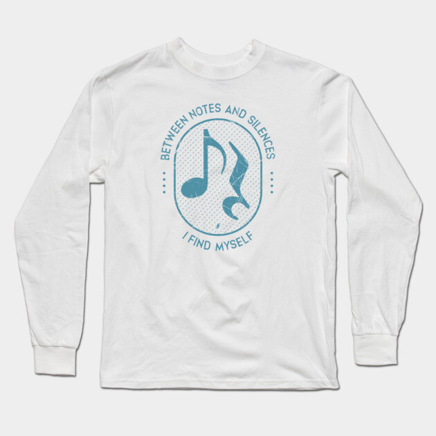 Between Notes & Silences. Light Grunge Long Sleeve T-Shirt by filiposwear