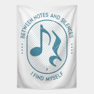 Between Notes & Silences. Light Grunge Tapestry