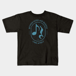 Between Notes & Silences. Light Grunge Kids T-Shirt