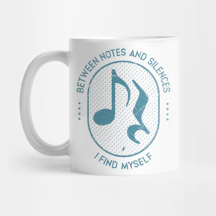 Between Notes & Silences. Light Grunge Mug