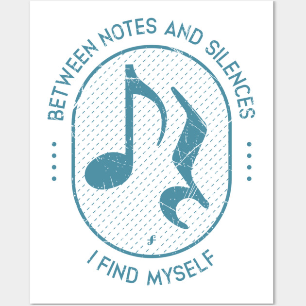 Between Notes & Silences. Light Grunge Wall Art by filiposwear